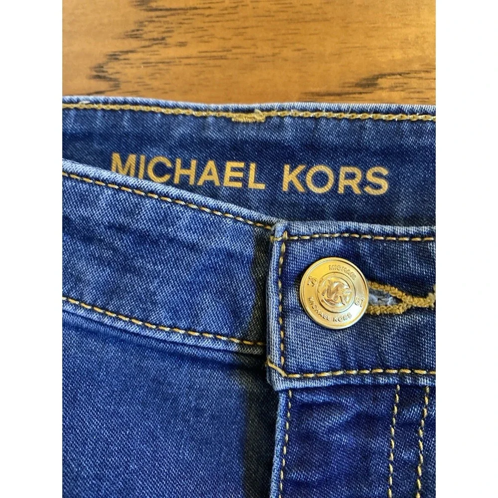 Michael‎ Kors Selma Skinny Jeans Womens Size 16 Blue Stretch Denim Mid Rise